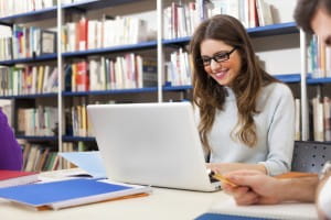 College Girls On Laptop