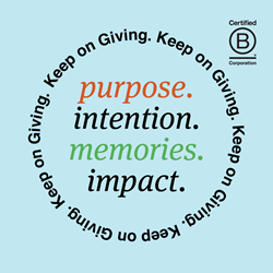 B Corp log and statement