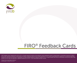 FIRO® Feedback Cards