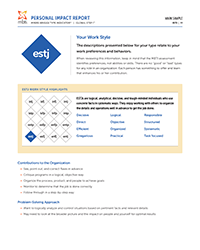 MBTI® Personal Impact Report (Global Step I™)