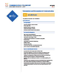 MBTI® Communication Style Report