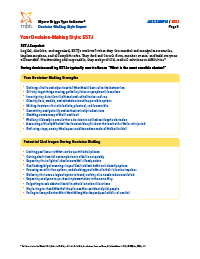 MBTI® Decision-Making Style Report (Form M)