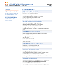 MBTI® Interpretive Report for Organizations (Global Step I™)