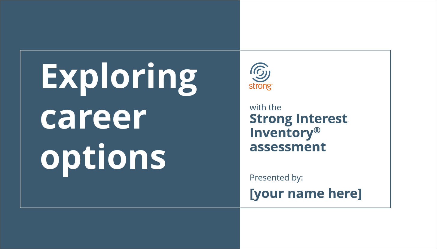 EXPLORING CAREER OPTIONS FACILITATION KIT