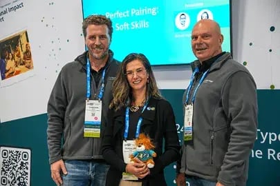 Cameron Guadalupe and John at ATD 2025