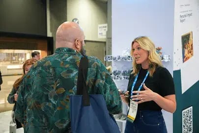 Melissa at The Myers Briggs Booth ATD 2025