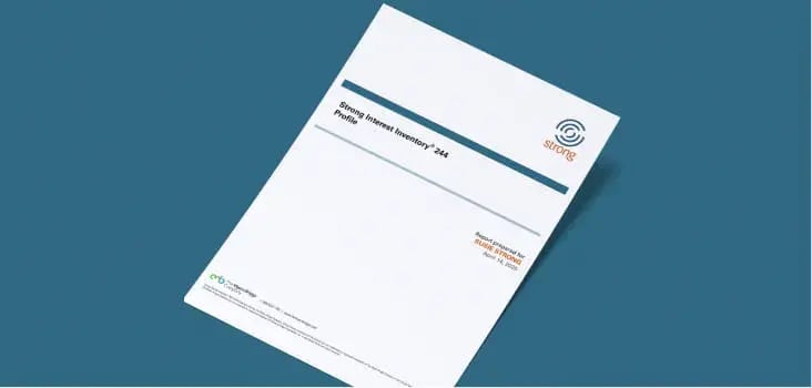          Strong 244 Career Satisfaction Report     