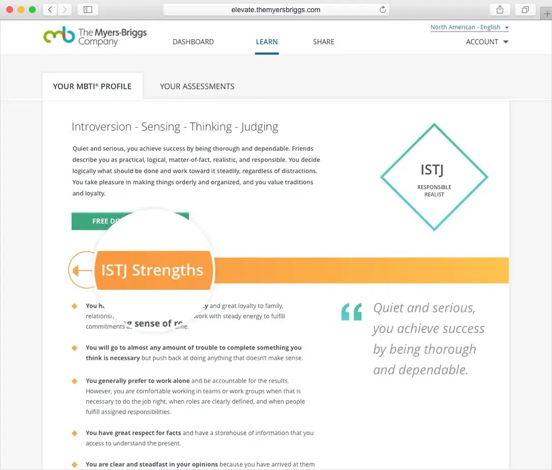 Improved online experience – respondents can learn more about their type